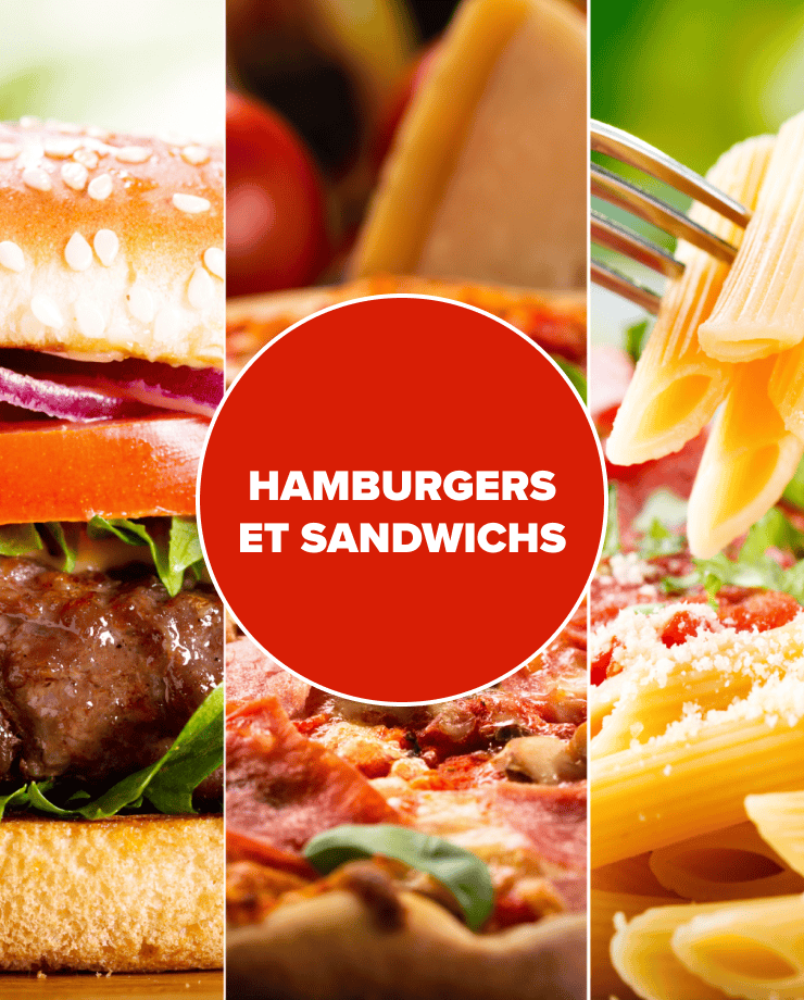 Hamburgers et sandwichs