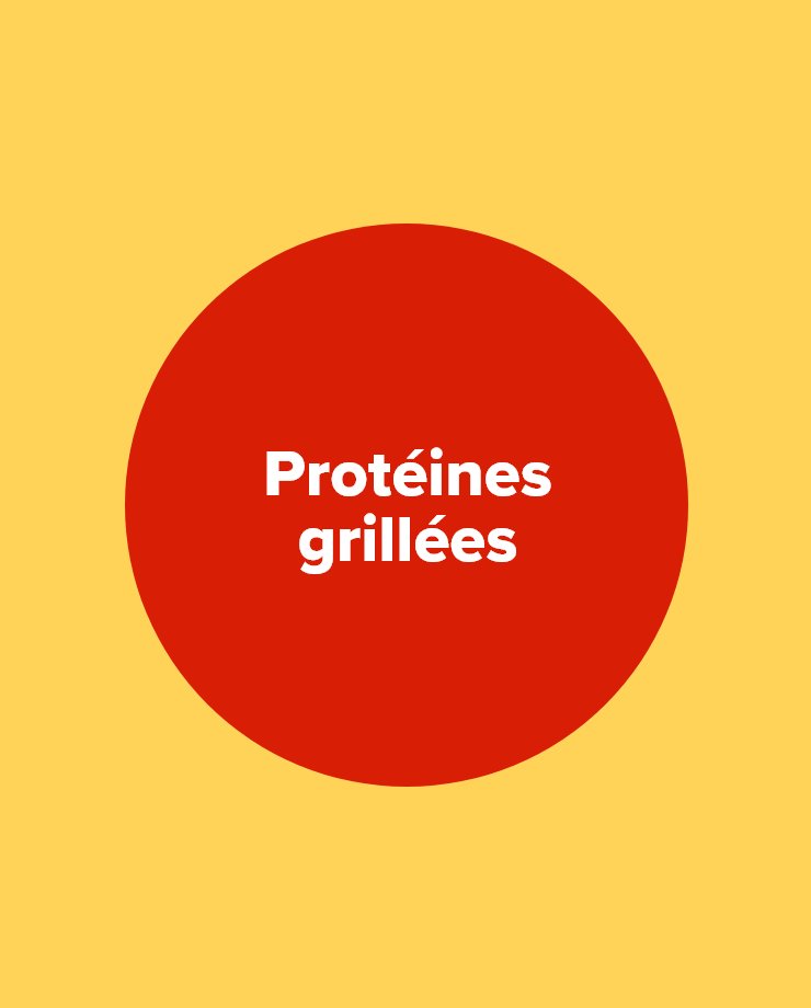 Protéines grillades